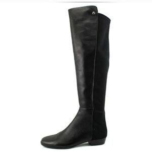 Vince Camuto 'Karita' Over the Knee Boot Size 9 Black Neoprene & Leather OTK
